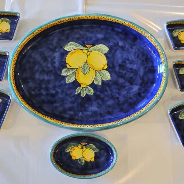 Antipastiera in Ceramica Vietrese - Pianeta Ceramica