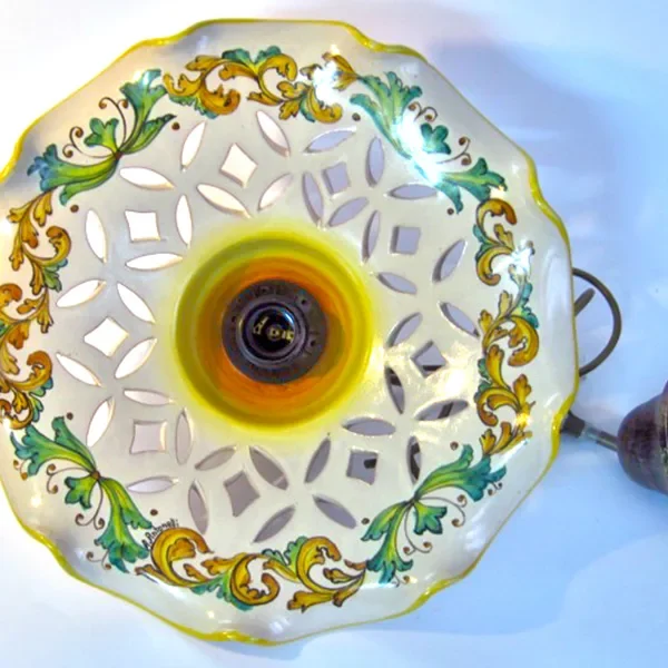 Lampadario in Ceramica Vietrese - Pianeta Ceramica