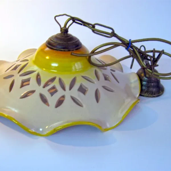 Lampadario in Ceramica Vietrese - Pianeta Ceramica